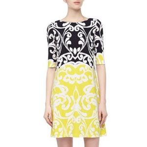 Eliza J 3/4 Baroque Stretch Knit Dress